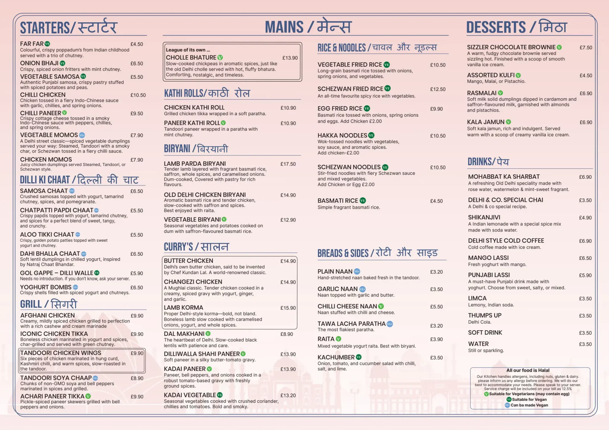 menu delhi & co