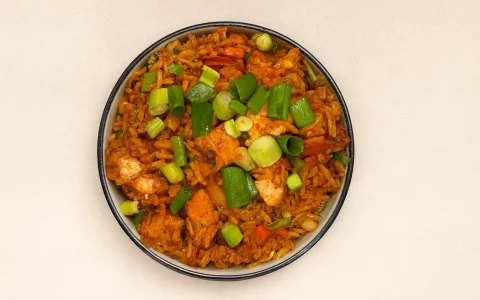 Chicken Szechwan fried rice