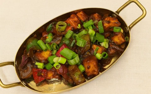 Dry chilli paneer