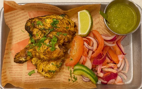 Tandoori Chicken, Green Herb Chutney